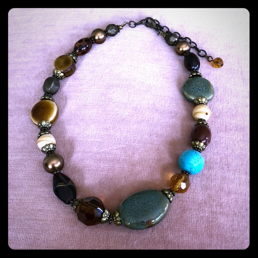 Beautiful multicolored necklace.